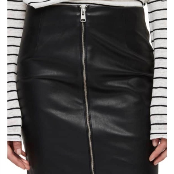 All‎ Saints Axel Faux Leather Skirt size 2 - Picture 4 of 7